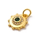 Латунные микро проложить кубического циркония подвески KK-U033-22G-03-2