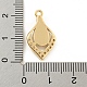 Латунные микропаве прозрачные подвески с фианитом KK-P263-16B-KCG-3