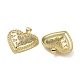 Латунные микропаве прозрачные подвески с фианитом KK-H466-08G-03-2
