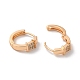 Серьги-кольца из латуни со стразами EJEW-K256-55KCG-2