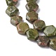 Природные Unakite бисер нитей G-K359-C15-01-4