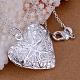 Латуни полые сердца диффузор Locket подвески KK-BB11640-5