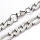 Устойчивые к потускнению ожерелья из нержавеющей стали 304 figaro chains NJEW-I060-08B-1