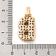 Латунные микро проложить кубического циркония подвески KK-C076-29B-G02-3