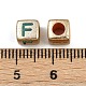 Непрозрачные акриловые бусины OACR-H052-02B-3