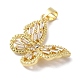 Подвески из латуни и кубического циркония KK-L216-014G-01-2