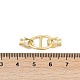 Овальные латунные раскладывающиеся застежки KK-U062-43G-3