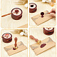 Латунные восковые печати с деревянной ручкой AJEW-WH0412-0041-3