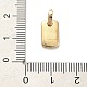 Латунные микропаве прозрачные подвески с фианитом KK-H493-03G-02-3