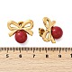 Серьги-гвоздики из нержавеющей стали 304 с эмалью EJEW-G423-10G-02-5