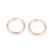 Серьги-кольца Huggie Hoop из нержавеющей стали 304 EJEW-G272-02-20mm-RG