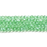 Прозрачные стеклянные бусины гальваническим пряди GLAA-F029-4mm-C24