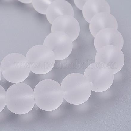 Прозрачные стеклянные бусины GLAA-S031-12mm-13-1