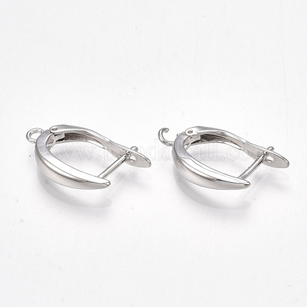 Латунные серьги-кольца с застежкой сзади KK-S350-072P-1