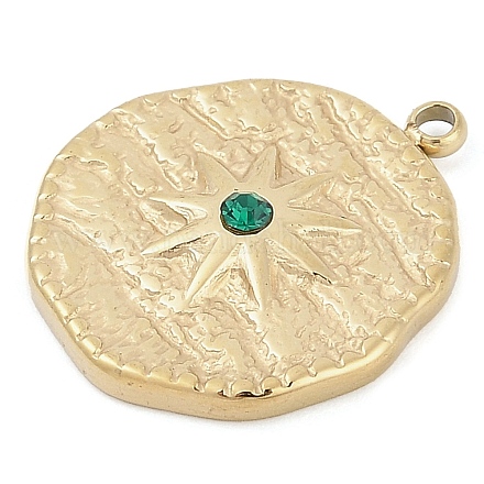 Подвески из нержавеющей стали 304 со стразами STAS-L022-479G-03-1
