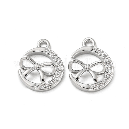 Латунные микро проложить кубического циркония подвески KK-H460-58P-1