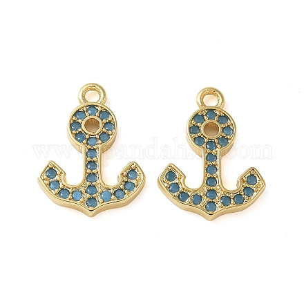 Латунные микро проложить кубического циркония подвески KK-C086-12G-01-1