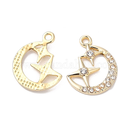 Подвески из сплава с кристаллами и стразами RB-L036-VF880-2-1