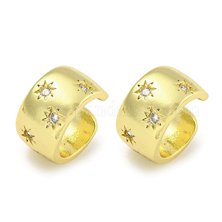 Серьги-манжеты из латуни EJEW-C104-082G-1