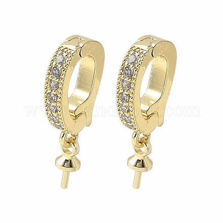 Латунные микропроволочные кубические циркониевые подвески KK-D324-21G-1