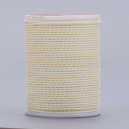 Круглый вощеный полиэфирный шнур YC-G006-01-1.0mm-16-1