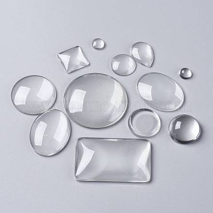 Прозрачные стеклянные кабошоны GLAA-XCP0011-26-1