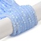 Imitation Jade Glass Beads Strands, Half AB Color Plated, Faceted, Frosted, Rondelle, Light Sky Blue, 2.9~3.3x2mm, Hole: 0.7mm, about 144~150pcs/strand, 35~37cm