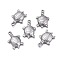 Tarnish Resistant 304 Stainless Steel Pendants, Tortoise, Stainless Steel Color, 21x14.5x3.5mm, Hole: 1.8mm