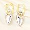 Horse Eye Brass Hoop Earrings for Women, Rack Plating, Lasting Plated, Cadmium Free & Lead Free, Platinum & Golden, 55.5x16mm