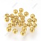 Ion Plating(IP) 316 Surgical Stainless Steel Crimp Beads, Lead Free & Cadmium Free & Nickel Free, Rondelle, Real 18K Gold Plated, 2x1.5mm, Hole: 1mm