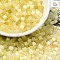Glass Seed Beads, Imitation Cat Eye, Round Hole, Hexagon, Light Khaki, 3.5x3.8x3.5mm, Hole: 1mm, about 6338pcs/pound