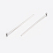 Tarnish Resistant 304 Stainless Steel Ball Head Pins, Stainless Steel Color, 25x0.6mm, 22 Gauge, Head: 2mm