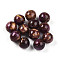 Resin Beads, Round, Two Tone, Dark Orchid, 8mm, Hole: 2mm