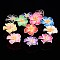 Handmade Polymer Clay 3D Flower Plumeria Beads, Mixed Color, 15x8mm, Hole: 2mm