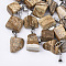 Natural Picture Jasper Pendants, with Stainless Steel Snap On Bails, Nuggets, 15~35x10~20x5~15mm, Hole: 3x7.5mm