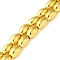 Electroplated Synthetic Magnetic Hematite Beads Strands, Oval, Golden Plated, 13x8.5mm, Hole: 1mm, about 32pcs/strand, 16.14''(41cm)