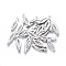 Tarnish Resistant 201 Stainless Steel Pendants, Horse Eye, Stainless Steel Color, 19.5x5.5x0.6mm, Hole: 1.2mm