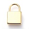 304 Stainless Steel Pendants, Padlock, Golden, 19x12x4mm, Hole: 7x6mm
