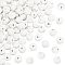 4 Strands Natural Lava Rock Round Beads Strands, Round, White, 8mm, Hole: 1mm, about 49pcs/strand, 15.15 inch(38.5cm)