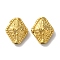 304 Stainless Steel Beads, Rhombus, Golden, 12x10.5x6mm, Hole: 1.6mm