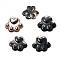 Natural Black Lip Shell Charms, Dog's Paw, 12~13x13~14x2~3mm, Hole: 0.9mm