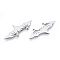 Non-Tarnish 201 Stainless Steel Pendants, Bat, Halloween Style, Stainless Steel Color, 16x39x1mm, Hole: 1.4mm