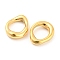 304 Stainless Steel Linking Rings, Irregular Oval, Real 18K Gold Plated, 17x13x4mm, Inner Diameter: 10x8.5mm