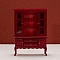 MDF Board Storage Cabinets, Miniature Ornaments, Micro Landscape Dollhouse Accessories, Pretending Prop Decorations, FireBrick, 127x41x174mm