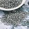 MIYUKI Delica Beads, Cylinder, Japanese Seed Beads, 11/0, (DB1817) Dyed Smoke Gray Silk Satin, 1.3x1.6mm, Hole: 0.8mm, about 100000pcs/500g