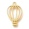 201 Stainless Steel Pendants, Hot Air Balloon Charms, Golden, 28x11x1mm, Hole: 1.5mm