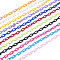 ABS Plastic Cable Chains, Oval, Mixed Color, 13x7~7.5x2mm, about 15.35~15.74 inch(39~40cm)/strand