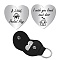 201 Stainless Steel Commemorative Decision Maker Coin, Pocket Hug Coin, Inspirational Quote Coin, Heart, with PU Leather Guitar Clip, House, 26x26mm