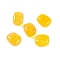 Acrylic Bead, Imitation Jade, Rectangle, Gold, 13x11x8mm, Hole: 1.5mm. 510pcs/500g
