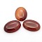 Natural Gemstone Cabochons, Dyed & Heated, Oval, Red Agate, 25x18x5~7mm